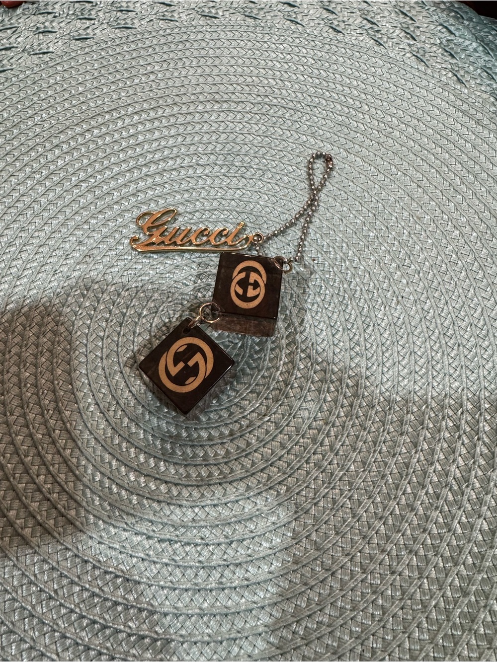 Gucci Logo Dice Bag Charm Keychain - Picture 3 of 3